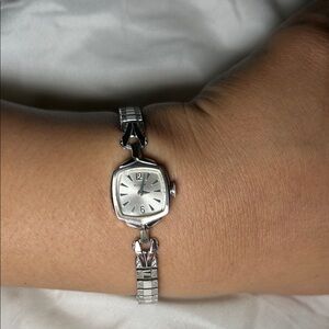 Vintage bulova Elegant Silver Women's Watch